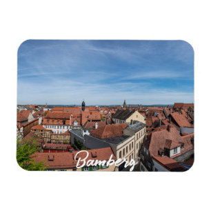 Íman Panorama vê a velha cidade de cima em Bamberg