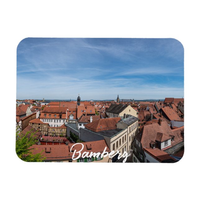 Íman Panorama vê a velha cidade de cima em Bamberg (Horizontal)