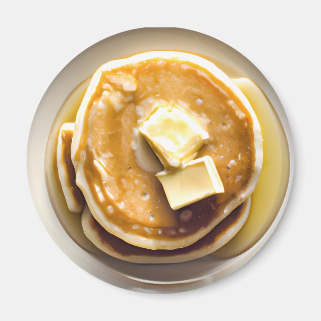 Íman Panquecas com manteiga com Comida de arbustos (Frente)