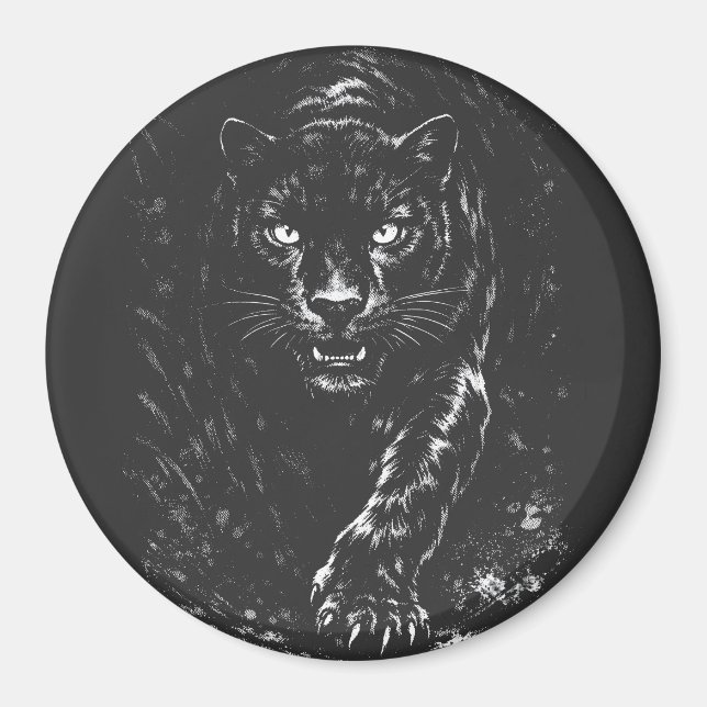 Íman Pantera Negra — por BurnsInHell (Frente)