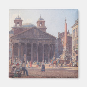 Íman Pantheon e Piazza della Rotonda em Roma, Itália