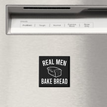 Pão de Assar Real Men - Design Engraçado