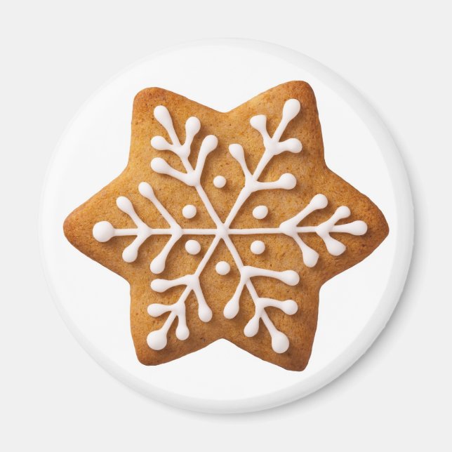 Íman Pão de Natal em Forma de Estrela (Frente)
