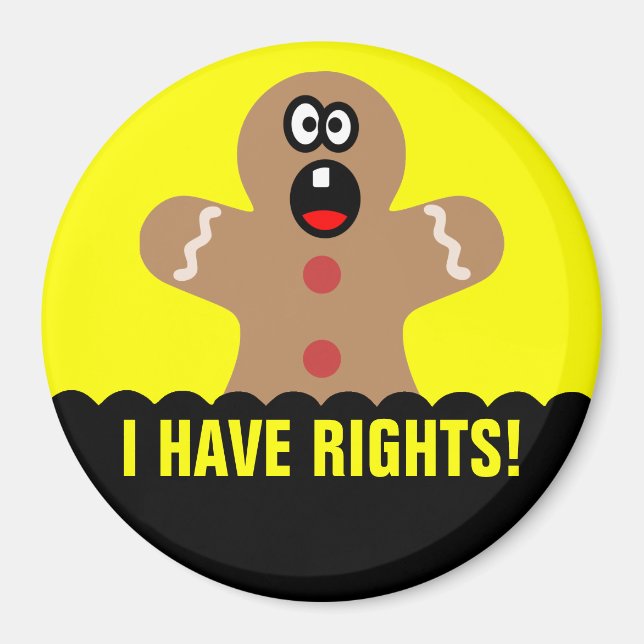 Íman Pão-de-Pão Assustado Homens dos Melhores Convidado (Frente)