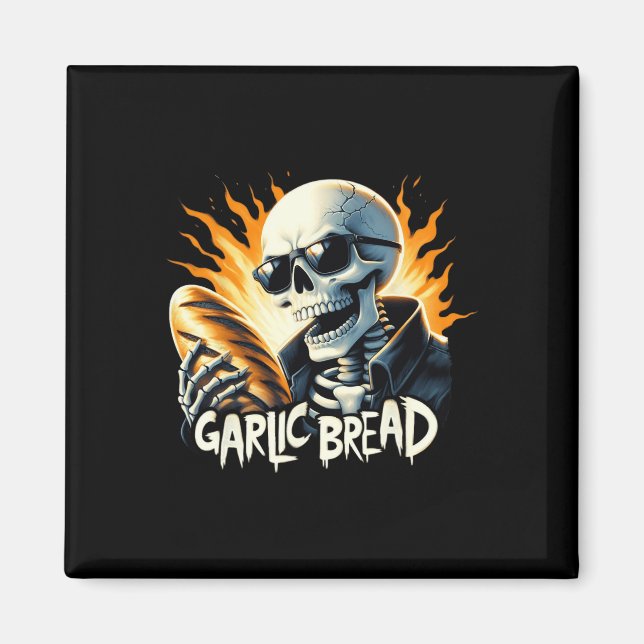 Íman Pão Halloween Skeleton Bakery Baker Bread (Frente)