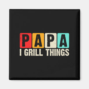 Íman Papa do Churrasco Eu Grelho Coisas Culinária de Qu