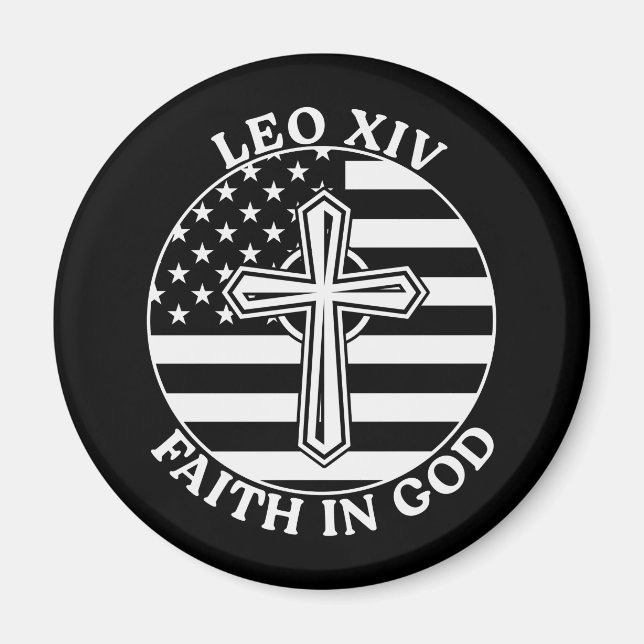 Íman Papa Leão 16º Leão XIV (Frente)