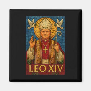 Íman Papa Leão Xiv - Católico católico divino de arte m