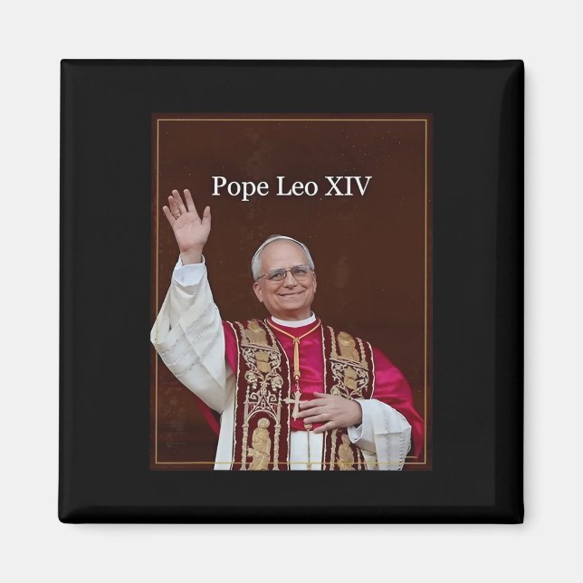 Íman Papa Leo Xiv (Frente)