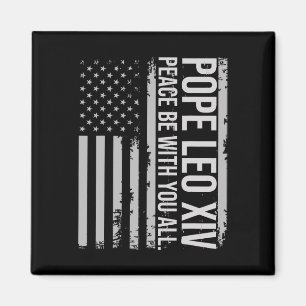 Íman Papa Leo Xiv 14 Primeiro Papa Americano Flag Vin