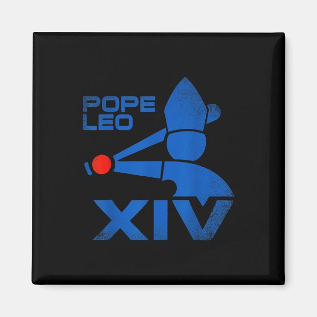 Íman Papa Leo Xiv Do Papa Leão 14 Baseball (Frente)