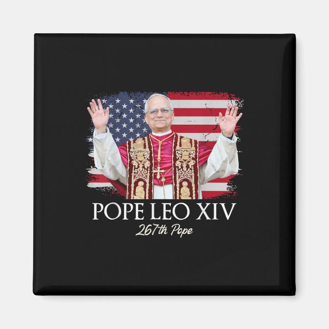 Íman Papa Leo Xiv Robert Francis Impede Primeiro Americ (Frente)