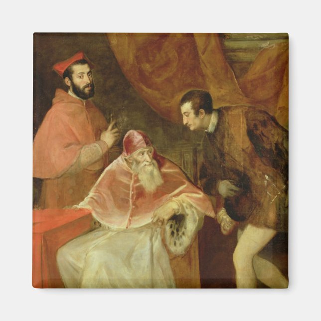Íman Papa Paulo III e seus sobrinhos, 1545 (Frente)