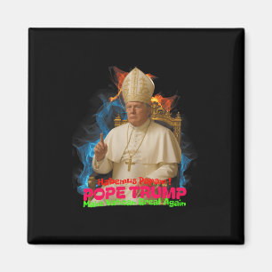 Íman Papa Trump Engraçado Trump Vaticano Cristão Retro