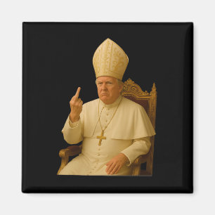 Íman Papa Trump Engraçado Trump Vaticano Cristão Retro 