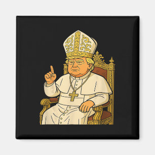 Íman Papa Trump Engraçado Trump Vaticano Cristão Retro