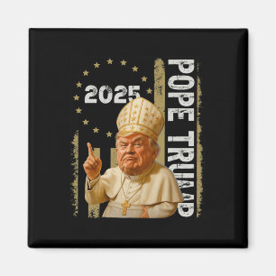 Íman Papa Trump Engraçado Trump Vaticano Cristão Retro 