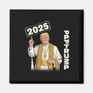 Íman Papa Trump Engraçado Trump Vaticano Cristão Retro 