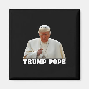 Íman Papa Trump Engraçado Trump Vaticano Cristão Retro 