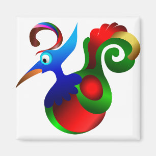 Íman Papagaios Ave Pássaro Aviário - Penas Decorativa