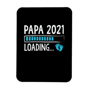 Íman Papai 2021 Carregando Anúncio de Gravidez