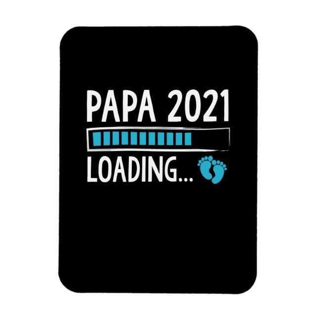 Íman Papai 2021 Carregando Anúncio de Gravidez (Vertical)