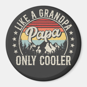 Íman Papai, como um vovô, só o círculo retrô mais legal