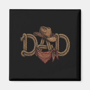 Íman Papai cowboy western rodeio dia dos pais aniversár