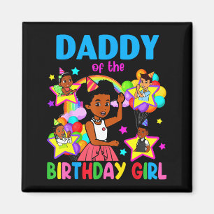 Íman Papai da menina de aniversário bonecas de aniversá