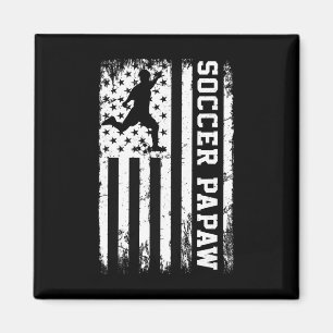 Íman Papai de Futebol Vintage EUA Bandeira Americana