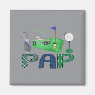 Íman Papai do Menino de Aniversário Buraco Em Um Golfe