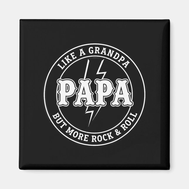 Íman Papai é como um avô, mas mais rock & roll, (Frente)