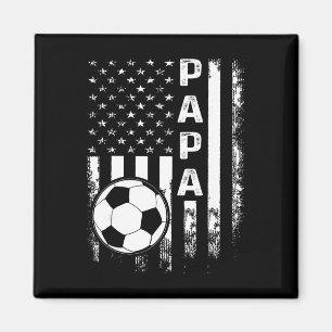 Íman Papai Futebol Bandeira Americana Vintage Natal Xma