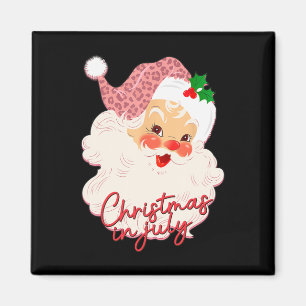 Íman Papai Noel Antigo Natal Em Julho Rosa Verão