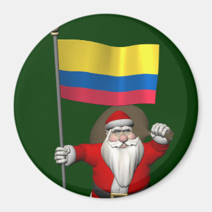 Íman Papai Noel Com Alferes Da Colômbia