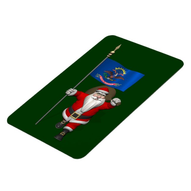 Íman Papai Noel Com Alferes Da Dakota Do Norte (Left Side)