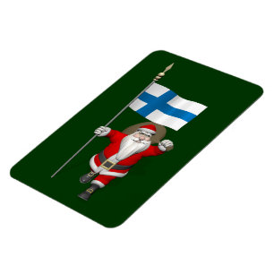 Íman Papai Noel Com Alferes Da Finlândia
