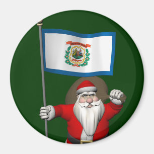 Íman Papai Noel Com Alferes Da Virgínia Ocidental