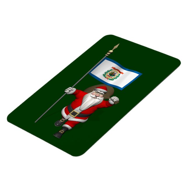 Íman Papai Noel Com Alferes Da Virgínia Ocidental (Left Side)