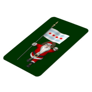 Íman Papai Noel Com Alferes De Chicago