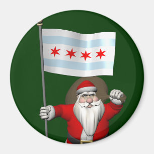 Íman Papai Noel Com Alferes De Chicago