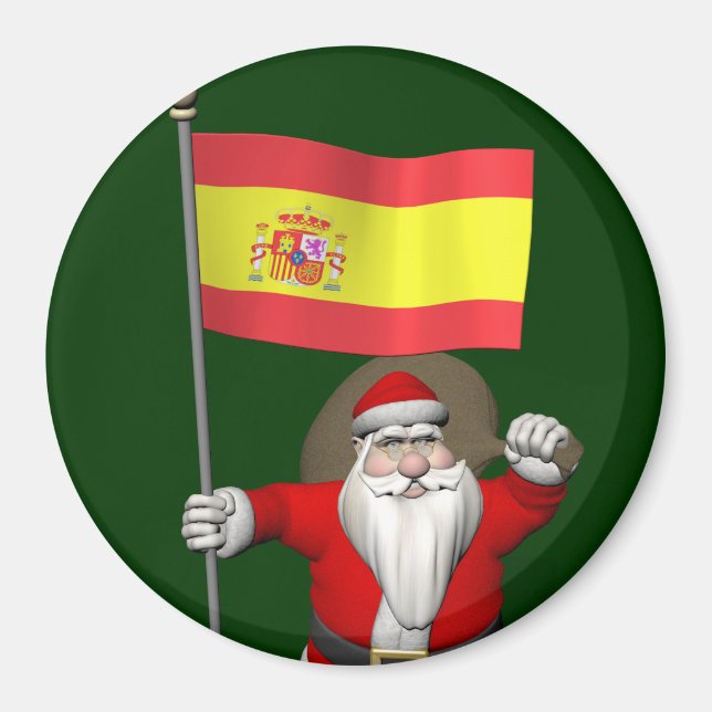 Íman Papai Noel Com Alferes De Espanha (Frente)