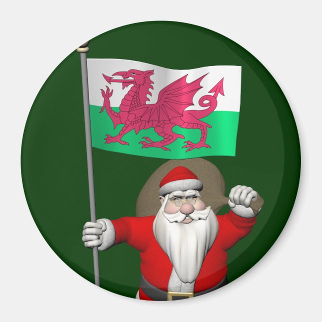 Íman Papai Noel Com Alferes De Gales (Frente)