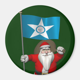 Íman Papai Noel Com Alferes De Houston