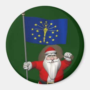 Íman Papai Noel Com Alferes De Indiana