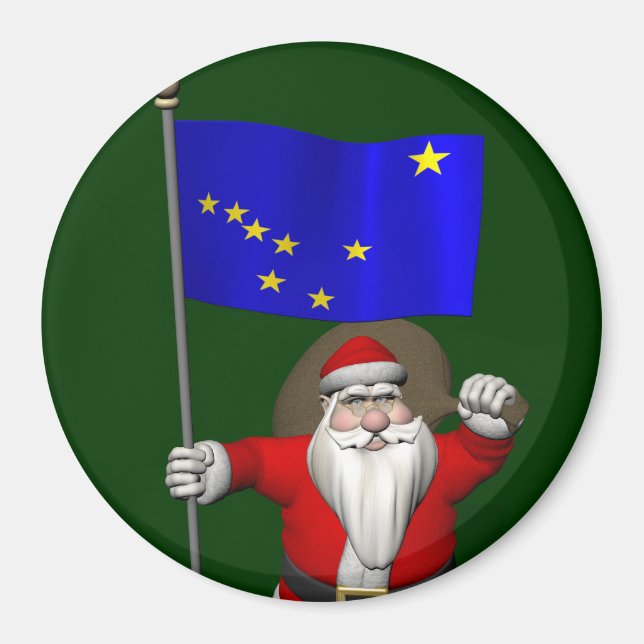 Íman Papai Noel Com Alferes Do Alasca (Frente)