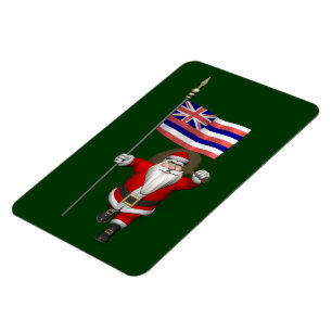 Íman Papai Noel Com Alferes Do Havaí