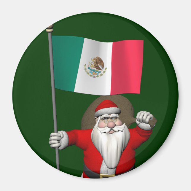 Íman Papai Noel Com Alferes Do México (Frente)