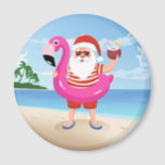 Íman Papai Noel com anel inflável flamingo<br><div class="desc">santa claus flamingo natal,  animado estilo de vida trópico rosa,  colorido pássaro de óculos coloridos,  desenho de feliz animal engraçado,  férias de natação oceano,  tropicais infláveis agudos do mar,  animação feliz na praia verão,  feriado de ilustração,  natal santa claus flamingo, </div>