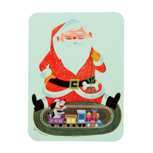 Íman Papai noel com trem